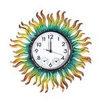 HOBYLUBY 13'' Sun Outdoor Clock, Wa