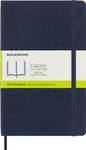 Moleskine Classic Notebook, Soft Cover, Large (5" x 8.25") Plain/Blank, Sapphire Blue