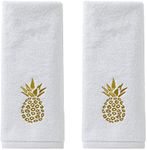 SKL Home by Saturday Knight Ltd. Gilded Pineapple Hand Towel (2-Pack), White