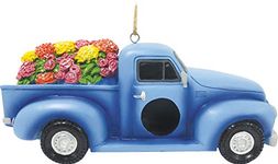 Spoontiques - Birdhouse - Garden Décor - Decorative Bird House for Yard and Garden Decoration - Hanging Novelty Birdhouse for Outdoor Patio - Truck with Flowers Birdhouse