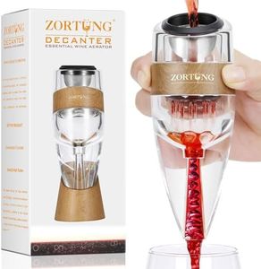 ZORTUNG Wine Aerator Decanter Pourer with Strainer for Sediment Stand Travel Bag Diffuser Airarator Filter Aireators Pour Airrater for Red and White Wine Christmas Idea Gifts