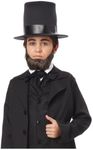 California Costumes Child Honest Abe Beard Standard Black