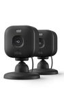 Blink Mini 2K+ (newest gen) | Plug-in Home Security Camera with 2K video resolution | 4x Zoom | colour night vision with built-in spotlight | Works with Alexa | 2 cameras – Black