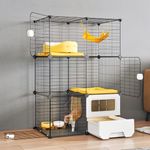 Oneluck Cat Cage Indoor with Litter