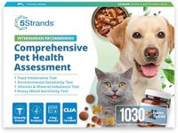 5Strands Pet Food & Environmental Intolerance Test for Dogs & Cats, Nutrition & Metals and Minerals Imbalances - at Home Sensitivity Testing, 481 Items, Results in 5 Days, All Ages and Breeds