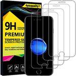 4youquality [4-Pack Screen Protector for iPhone 8, iPhone 7, iPhone 6s, and iPhone 6, Tempered Glass Film Screen Protector, 4.7-inch [LifetimeSupport][Anti-Scratch][Anti-Shatter]