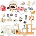 Beupy Cat Figures Playset Toy 40 Pa