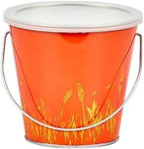 Zero In STV430 Citronella Candle Bucket - Beach Party, Decorative, Steel, Repels Mosquitoes, Natural, For Gardens and Patio Areas, 13x13x12.5 cm