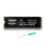 Fikwot FN501 Pro 1TB NVMe SSD - M.2 2280 PCIe Gen3 x4 Internal Solid State Drive, Up to 3,500MB/s, SLC Cache 3D NAND TLC, Compatible with Laptop & PC Desktop