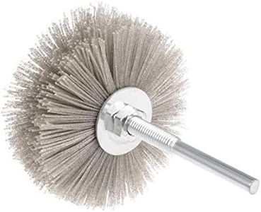uxcell Nylon Wheel Brush 320 Grits Abrasive Grinding Head with 6mm Threaded Shank