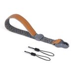 FALCAM Camera Wrist Strap,Adjustable Quick Release Hand Strap with Quick Connector(Ash) -M00A3801