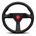 Momo MCL32BK3B Steering Wheel (Monte Carlo 320 Leather Red Stich), 1 Pack