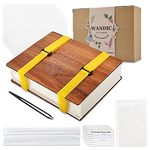 WANDIC Flower Press Kit, Wooden Art Kit Plant Press Book Flower Press Leaves Press Kit for DIY Art Handicrafts Specimens Outdoor Learning