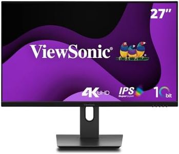 ViewSonic Monitor IPS VG2762-4K 27" 4K, HDMI x2, DisplayPort, antiriflesso, compatibile VESA, 10-bit, HDR10, ergonomico, Eye ProTech