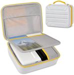 Portable Printer Carrying Case for Kodak Dock Plus 4PASS/ for Kodak Dock 4x6, Photo Paper Organizer with Protective Divider, Bottom Trays and Mesh Pocket for Device, Power Adapter & Papers (Box Only)