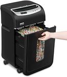 Paper Shredder for Home Office Heavy Duty with 60 Mins Running,VidaTeco 18-Sheet Micro Cut Shredder for Home Use with US Patented Cutter,Shred CD/Card with 7.9-Gal Extra Large Bin,AUTO Jam Proof(ETL)