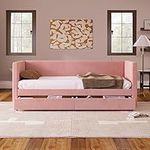 WOXYX Twin Size Corduroy Daybed wit