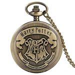 MAPLE Keychain Harry Potter Metal Vintage Antique Look Pocket Watch Keyring, Analog Gold For Car/Bike/Girls/Boy/Men/Women's & Gifting (Anti-Rust)