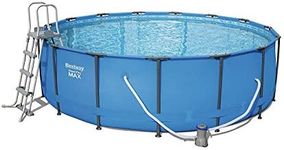 Bestway Steel Pro Round Frame Swimming Pool with Filter Pump, 15 ft