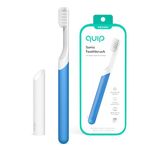 Quip Electric Toothbrush - Blue Color - Electric Brush and Travel Cover Mount - Frustration Free Packaging