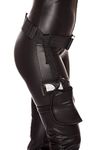 Roma Costume Women's Leg Holster with Connected Belt, Black, One Size