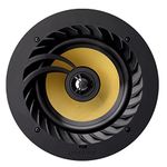 Lithe Audio All-In-One 6.5" Ceiling Speaker (Passive - 01556), 50W RMS Class D Amplifier, Perfect for Kitchens, Living Rooms & Bedrooms