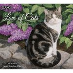 LANG Love Of Cats 2025 13.4 x 24 Inch Monthly Deluxe Wall Calendar | Envelope |