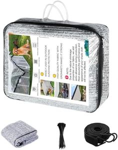 Vocray 70% Aluminet Shade Cloth, 12 x 25 FT, Reflective Sun Shade