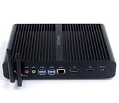 KINGDEL NC860 Fanless Mini PC, W-11 Pro Powerful Nettop with Intel i7 10th Gen. CPU, Barebone, 4K 4096x2304, HD Port, DisplayPort, Gigabit Ethernet, Full Metal Case