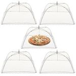 BRAMBLE - 5 Collapsible Pop-Up Food Cover Tents (17") - Bug & Fly Protection - Outdoor, Picnic, BBQ & Garden Parties - Sturdy & Practical