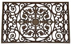 Selections Ornate Cast Iron Indoor & Outdoor Doormat