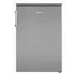 Hisense RL170D4BCE 133L Under Counter Larder Fridge with LED Lighting 56 × 84.5 × 57.5 cm (W×H×D), Stainless steel, Grey