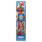 Oral-B Kid's Manual Toothbrush featuring Marvel's Spiderman, Soft Bristles, for Children and Toddlers 3+, 2 count