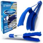 Venetian Blind Cleaner Tool and 2-in-1 Window Blind Duster Cleaner Brush with Removable Washable Microfibre Sleeves - Ideal for Air Conditioner Car AC Vent and More