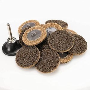 RENOTEC 51PCS Sanding Discs 2" R-Type Quick Change Discs 1pcs 1/4'' Holder Surface Conditioning Discs Coarse for Die Grinder Surface Strip Grind Polish Burr Finish Rust Paint Removal (Coarse)