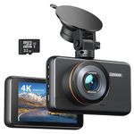 iZEEKER 4K Dash Cam Front, 2160P Car Camera with Free 32GB Card, Night Vision Dashcam with Loop Recording, G-Sensor Auto Lock, Parking Mode, WDR 400