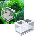 VAYINATO Boyu Aquarium Fish Breeding, Isolation, Hatchery Box For Fish Fry Net Box(Large Nb-3202A Double With Bottom Tray)