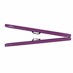 Cannons UK 8ft 240cm Folding Gymnastics Faux Suede Training Balance Gym Beam… (Lavender)