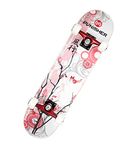 Punisher Skateboards 9001 31-Inch Cherry Blossom Complete Skateboard, Red