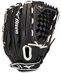 Mizuno GPSL1250F3 Prospect Select Series Fastpitch Softball Glove 12.5", Left Hand Throw, Black