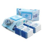 CPAP Mask Wipes by Snugell - 2 Packs of 150 Wipes Jumbo Pack + 40 Travel Wipes (340 Wipes)- Unscented - For Cleaning CPAP Mask and Devices - Skin Safe with Aloe Vera - Lint & Alcohol Free