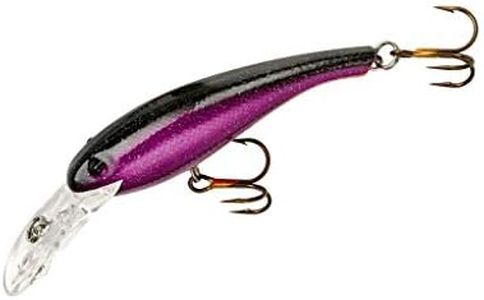 Cotton Cordell Wally Diver Walleye Crankbait Fishing Lure, Accessories for Freshwater Fishing, 2 1/2", 1/4 oz, Purple Demon