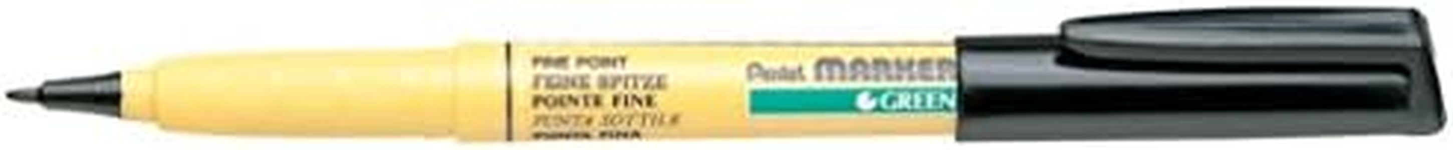 Pentel NM10 Green Label Marcatore per Tessuti, 12 Pezzi