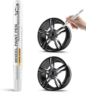 Gloss Black Rim Touch Up Paint,Wheel Touch Up Kit Wheel Paint Rim Paint Pen Rim Paint For Car Wheel Repair Quick And Easy Repairs for Curb Rash, Scuff And Scratch,Rim Paint For Car Wheel Repair