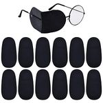 12 Pieces Eye Patches for Glasses Eye Patches for Non-Woven Glasses Eye Patches for Vagy Eyes Amblyopia Strabism for Children and Adults