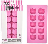 Sanrio Hello Kitty Flexible Silicone Mold Ice Cube Tray In Character Shapes | Reusable Ice Mold For Freezer