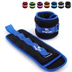 Ankle Weights for Women, Men and Kids - 4 LBS 1 Pair Strength Training Wrist/Leg/Arm Weight with Adjustable Strap for Jogging, Gymnastics, Aerobics, Physical Therapy (Blue)