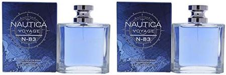 Nautica Voyage N-83 for Men 3.4 oz Eau de Toilette Spray Multi-Pack of 2