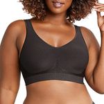 Bali Women's Comfort Revolution Shaping Wirefree bras, Black, XL UK