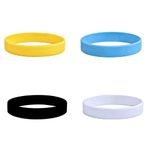 Lmyzcbzl Silicone Wristbands, 4 Pcs Rubber Bracelets, Silicone Bracelet, Silicone Elastic Wristbands, for Sports Teams, Party Events, Cup Markers